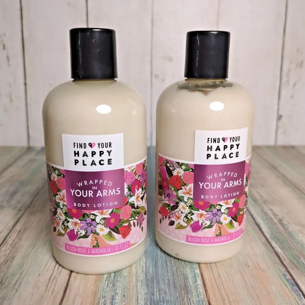 Find Your Happy Place Wrapped in Your Arms Moisturizing Body Lotion Lot 10oz